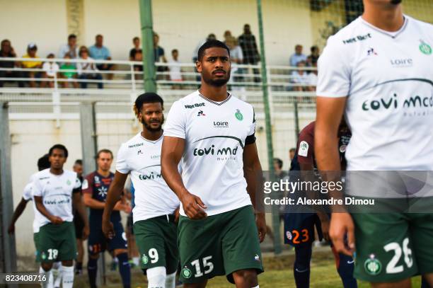 Saidy Janko of Saint Etienne during the Friendly match between Montpellier and Saint Etienne on July 26, 2017 in Grau-du-Roi, France.