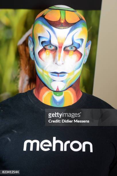 Results of the Cirque Du Soleil facepaint workshop given by Jinny of the company Mehron as part of the World Bodypainting Festival 2017 on July 26,...