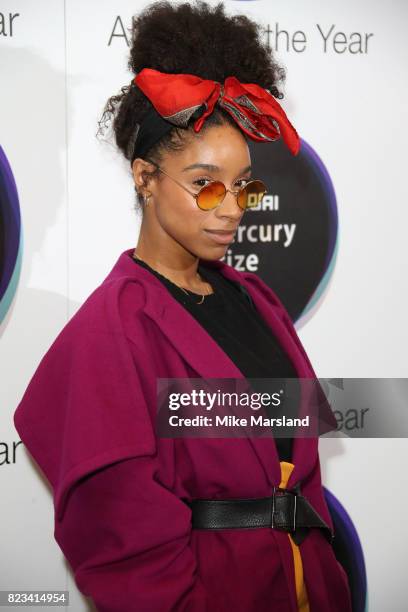 Lianne La Havas attends The Hyundai Mercury Prize at The Langham Hotel on July 27, 2017 in London, United Kingdom.