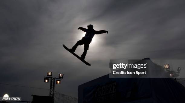 London Freeze Festival - - Coupe du Monde FIS de Snowboard Big Air World Cup et Ski freestyle - Battersea Power Station - Londres -