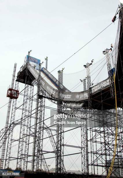 London Freeze Festival - - Coupe du Monde FIS de Snowboard Big Air World Cup et Ski freestyle - Battersea Power Station - Londres -