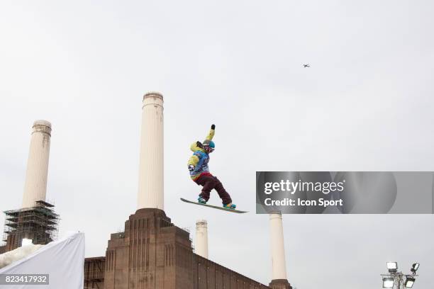 London Freeze Festival - - Coupe du Monde FIS de Snowboard Big Air World Cup et Ski freestyle - Battersea Power Station - Londres -