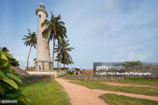 galle fort lighthouse, sri lanka - galle fort stock pictures, royalty-free photos & images