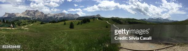 360 vr travel dolomites - silvia casali stock pictures, royalty-free photos & images