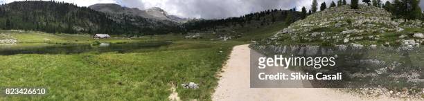 360 vr travel dolomites - silvia casali stock pictures, royalty-free photos & images