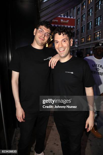 Jeff Rosenthal and Eric Rosenthal aka comedy duo ItsTheReal performs during A Waste Of Time Live: ItsTheReal celebrates Rockafella Records at...