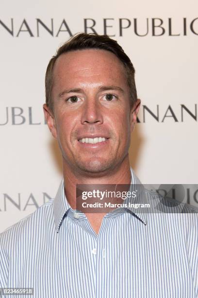 Banana Republic and Falcons quarterback Matt Ryan introduce Men's Style Council and Rapid Movement Chinos at Banana Republic Lenox Square on July 25,...