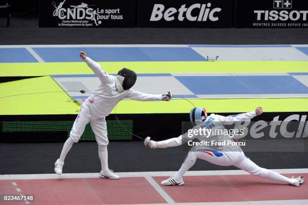 Gauthier GRUMIER - France / Russie - - 1/2 Finale Epee Hommes par equipe - Championnats du Monde 2010 - Paris,