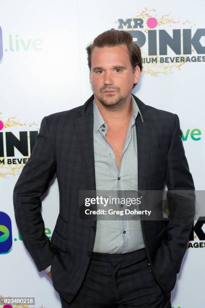 Musician Sean Stewart arrives for the iGo.live Launch Event at the Beverly Wilshire Four Seasons Hotel on July 26, 2017 in Beverly Hills, California.