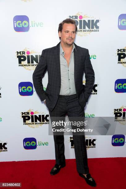 Musician Sean Stewart arrives for the iGo.live Launch Event at the Beverly Wilshire Four Seasons Hotel on July 26, 2017 in Beverly Hills, California.