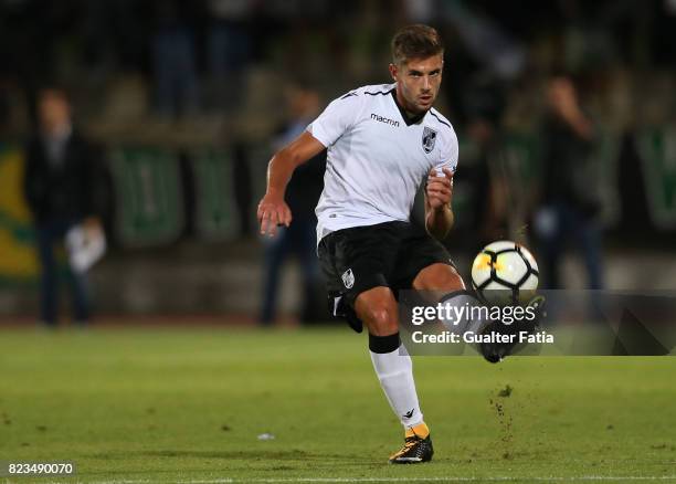 Vitoria Guimaraes forward Joao Vigario from Portugal in action during Pre-Season Friendly match between Sporting CP and Vitoria Guimaraes at Estadio...