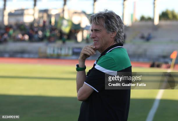 Sporting CP head coach Jorge Jesus from Portugal before the start of the Pre-Season Friendly match between Sporting CP and Vitoria Guimaraes at...