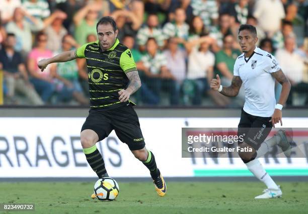 Sporting CP midfielder Bruno Cesar from Brazil in action during Pre-Season Friendly match between Sporting CP and Vitoria Guimaraes at Estadio...