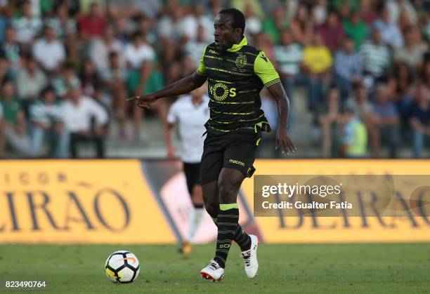 Sporting CP forward Seydou Doumbia from Ivory Coast in action during Pre-Season Friendly match between Sporting CP and Vitoria Guimaraes at Estadio...