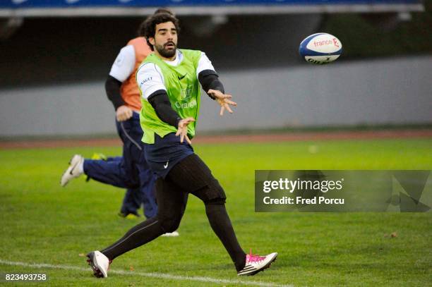 Yoann Huget - - Entrainement de l equipe de France a Marcoussis - ,