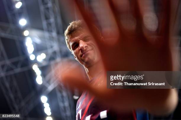 Thomas Muller of FC Bayern Munich during the International Champions Cup match between FC Bayern Munich and FC Internazionale at National Stadium on...