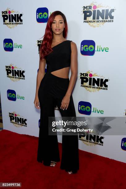 Singer Natalie La Rose arrives for the iGo.live Launch Event at the Beverly Wilshire Four Seasons Hotel on July 26, 2017 in Beverly Hills, California.