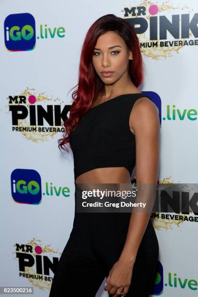 Singer Natalie La Rose arrives for the iGo.live Launch Event at the Beverly Wilshire Four Seasons Hotel on July 26, 2017 in Beverly Hills, California.