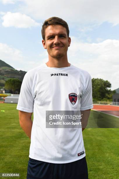 Julien Laporte of Clermont during the friendly match between Montpellier Herault and Clermont foot on July 19, 2017 in Millau, France.