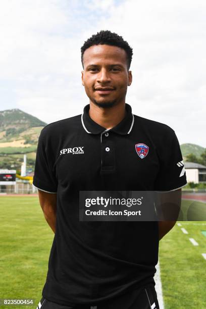 Jerome Phojo of Clermont during the friendly match between Montpellier Herault and Clermont foot on July 19, 2017 in Millau, France.