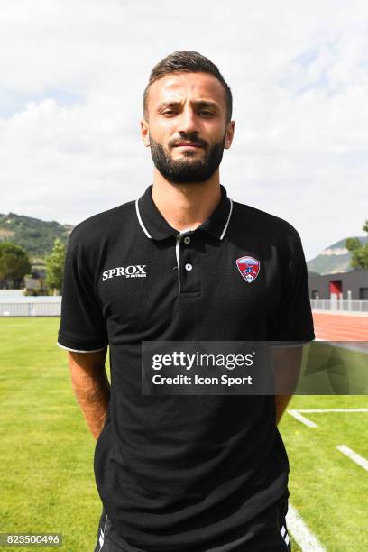 Franck Honorat of Clermont during the friendly match between Montpellier Herault and Clermont foot on July 19, 2017 in Millau, France.