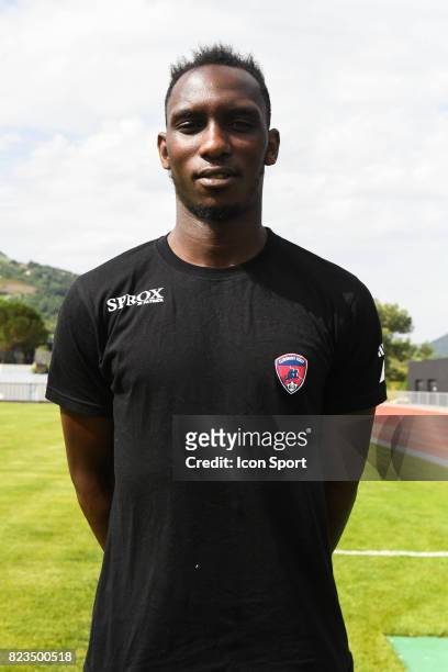 Alassane Ndiaye of Clermont during the friendly match between Montpellier Herault and Clermont foot on July 19, 2017 in Millau, France.