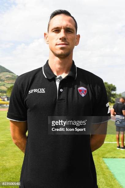 Martin Kavdanski of Clermont during the friendly match between Montpellier Herault and Clermont foot on July 19, 2017 in Millau, France.