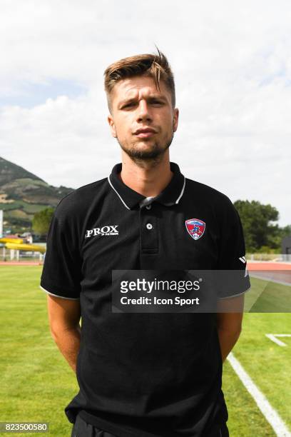Manuel Perez of Clermont during the friendly match between Montpellier Herault and Clermont foot on July 19, 2017 in Millau, France.