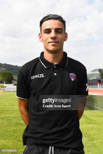 Fabien Centonze of Clermont during the friendly match between Montpellier Herault and Clermont foot on July 19, 2017 in Millau, France.