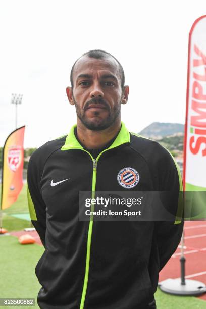 Vitorino Hilton of Montpellier during the friendly match between Montpellier Herault and Clermont foot on July 19, 2017 in Millau, France.