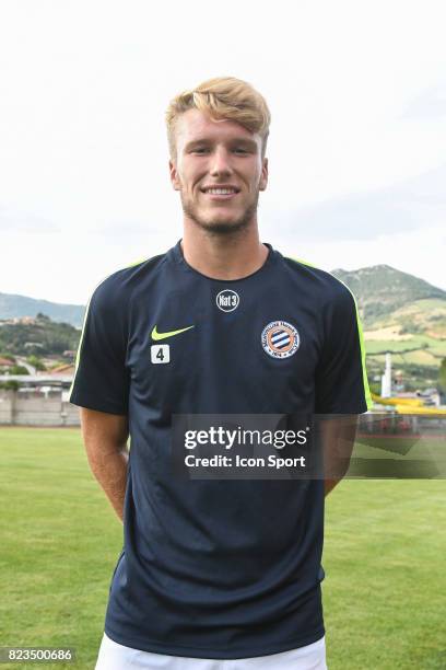 Clement Vidal of Montpellier during the friendly match between Montpellier Herault and Clermont foot on July 19, 2017 in Millau, France.