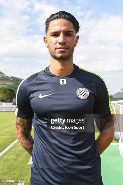 Pedro Mendes of Montpellier during the friendly match between Montpellier Herault and Clermont foot on July 19, 2017 in Millau, France.