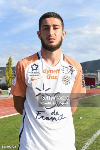Amir Adouyev of Montpellier during the friendly match between Montpellier Herault and Clermont foot on July 19, 2017 in Millau, France.