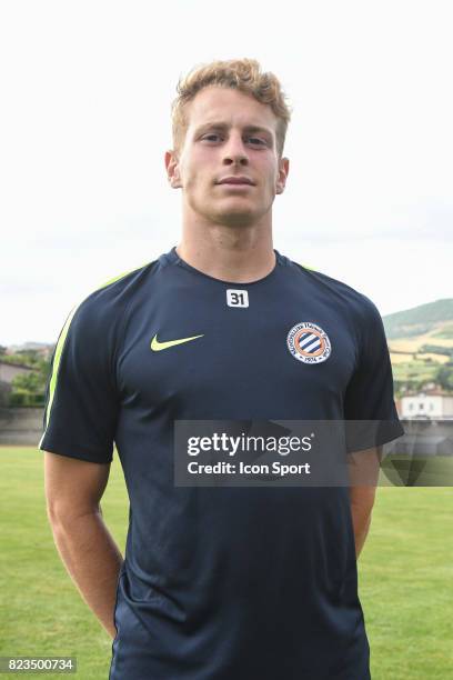 Nicolas Cozza of Montpellier during the friendly match between Montpellier Herault and Clermont foot on July 19, 2017 in Millau, France.