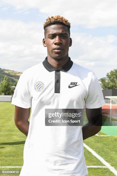 Nordi Mukiele of Montpellier during the friendly match between Montpellier Herault and Clermont foot on July 19, 2017 in Millau, France.