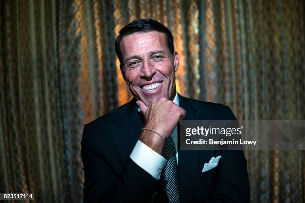 Life coach and business guru Tony Robbins is photographed for Money Magazine on March 17 at his home in Palm Beach, Florida.
