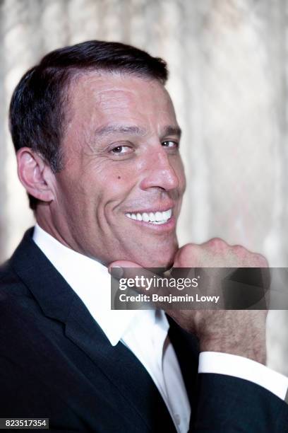 Life coach and business guru Tony Robbins is photographed for Money Magazine on March 17 at his home in Palm Beach, Florida.