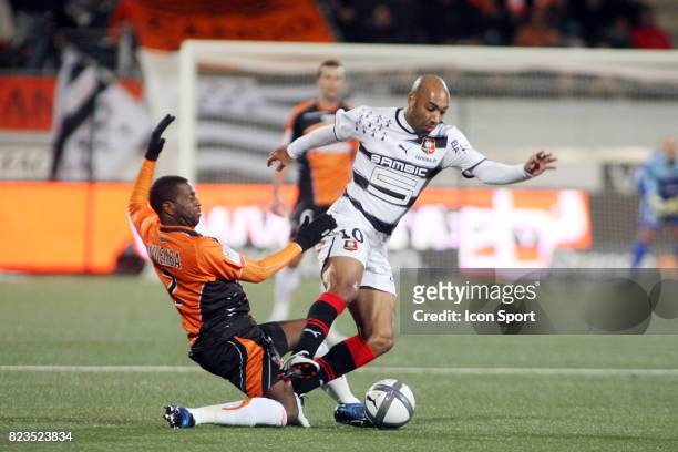 Arnold MVUEMBA / Stephane DALMAT - - Lorient / Rennes - 15eme journee de Ligue 1 -