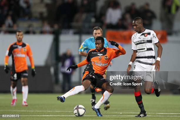 Arnold MVuemba / Tongo Doumbia - - Lorient / Rennes - 15eme journee de Ligue 1 -