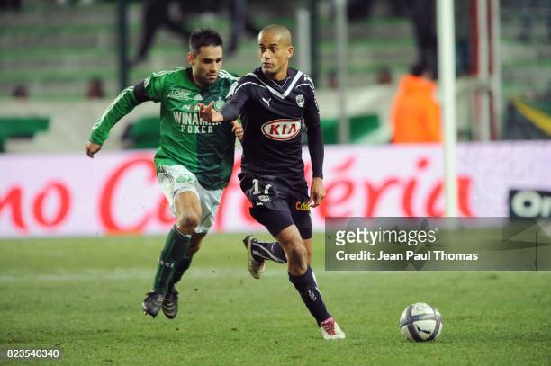 Loic PERRIN / Geraldo WENDEL - - Saint Etienne / Bordeaux - 16e journee Ligue 1,