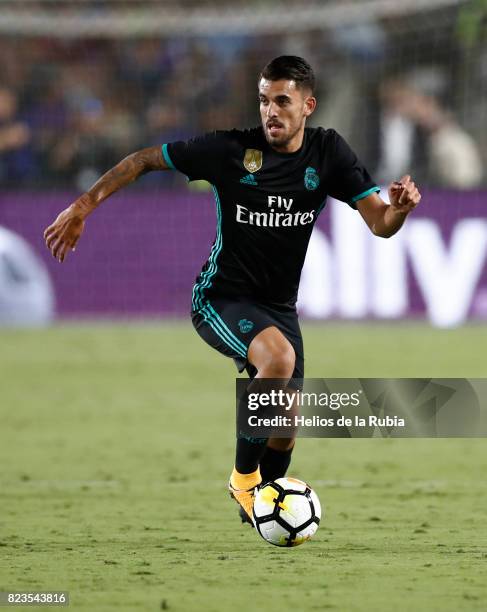 Dani Ceballos of Real Madrid in action during the International Champions Cup 2017 match between Manchester City v Real Madrid at Memorial Coliseum...