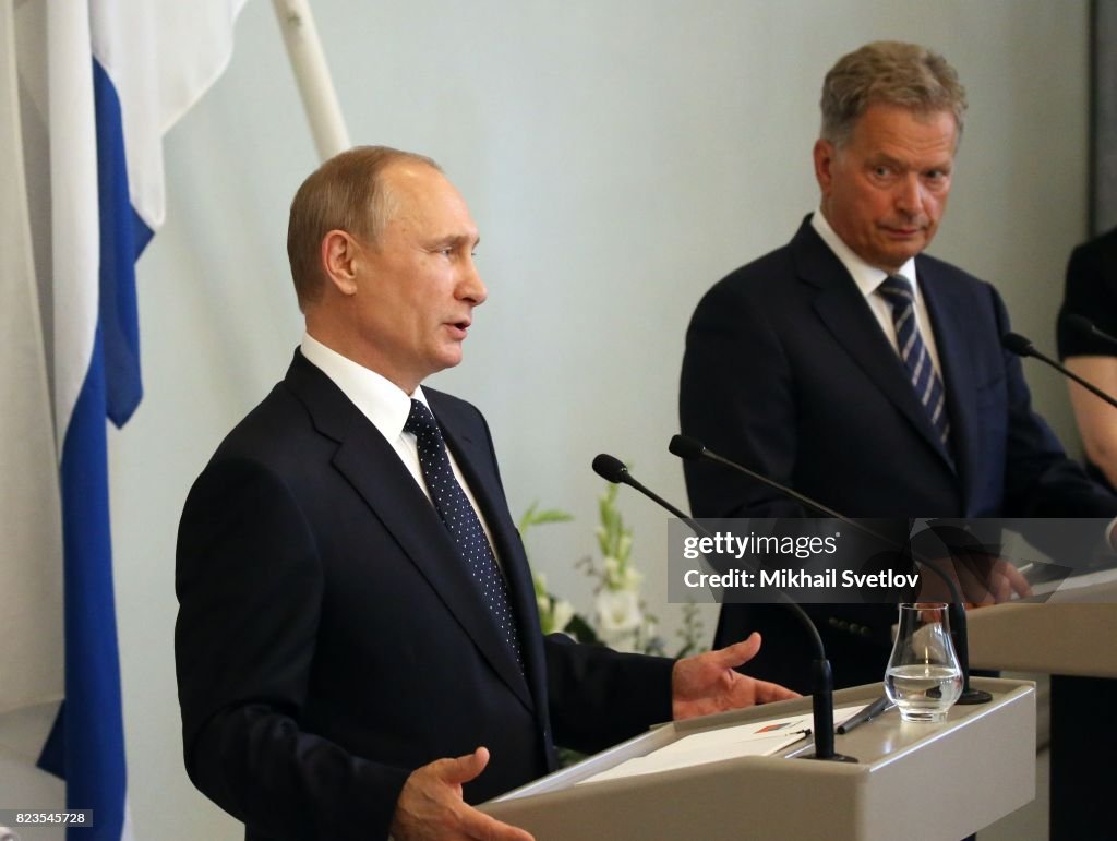 Russian President Vladimir Putin visits Finland