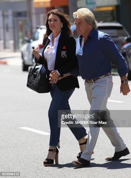 Lisa Vanderpump and Ken Todd are seen on July 26, 2017 in Los Angeles, California.