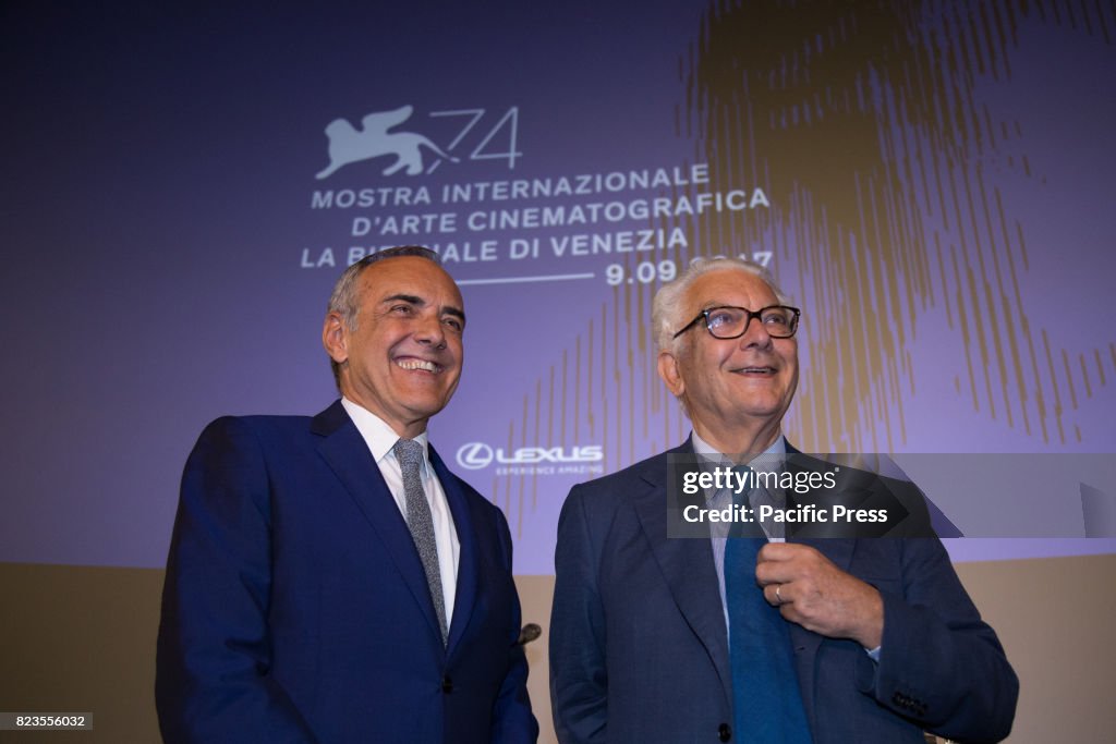 Director Alberto Barbera and President of the Venice...