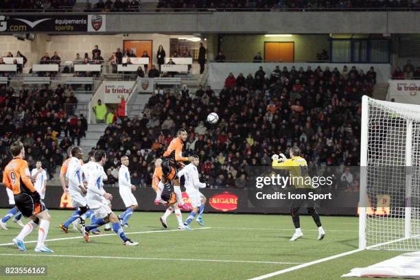 Alaixys ROMAO / Geoffrey JOURDREN - - Lorient / Montpellier - 19eme journee de Ligue 1,