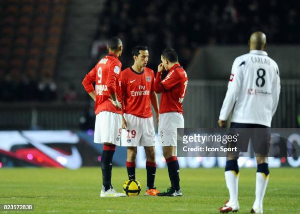 Guillaume HOARAU / NENE / Mevlut ERDING - - PSG / Sochaux - 20eme journee de Ligue 1,