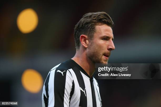 Paul Dummett of Newcastle United during a pre-season friendly match between Bradford City and Newcastle United at Northern Commercials Stadium on...