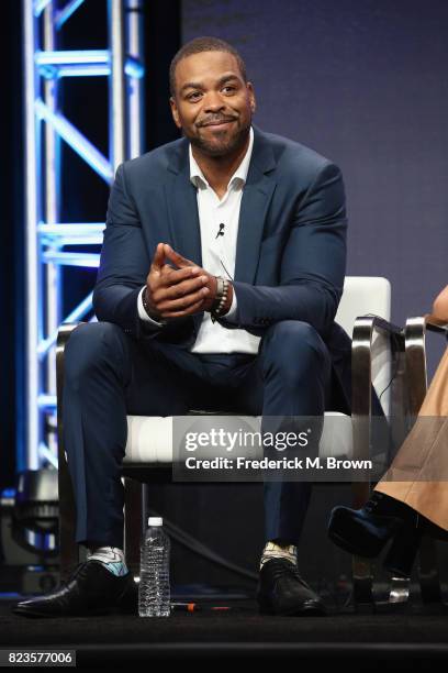 Host Method Man of 'TBS Drop the Mic' speaks onstage during the Turner Networks portion of the 2017 Summer Television Critics Association Press Tour...
