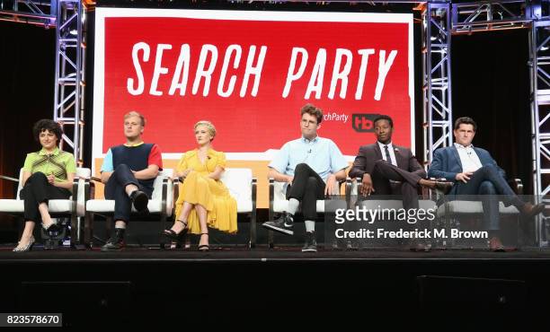 Alia Shawkat, John Early, Meredith Hagner, John Reynolds, Brandon Michael Hall and executive producer Michael Showalter of 'TBS/Search Party' speak...