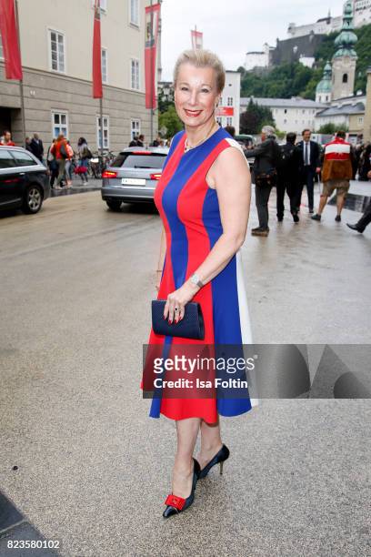 Eva Graefin Walderdorff attends the 'La Clemenzia di Tito' premiere during the Salzburg Festival 2017 on July 27, 2017 in Salzburg, Austria.